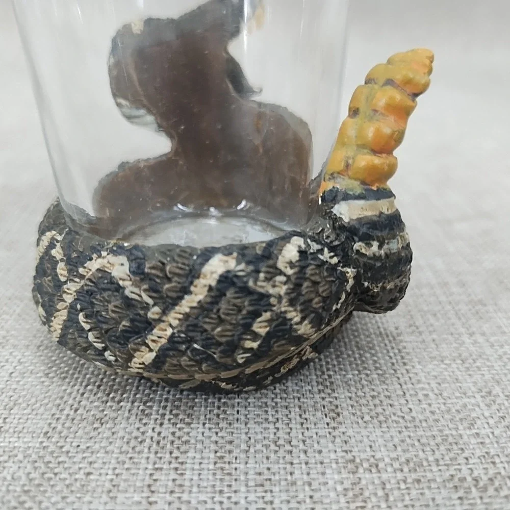 Rattlesnake Shot Glass 3 3/4